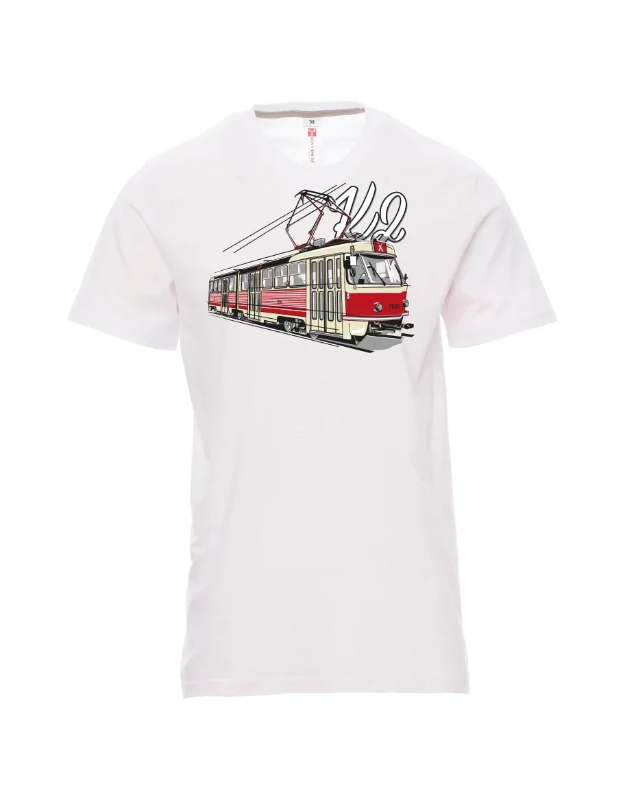 Weißes T-Shirt für Männer Straßenbahn K2