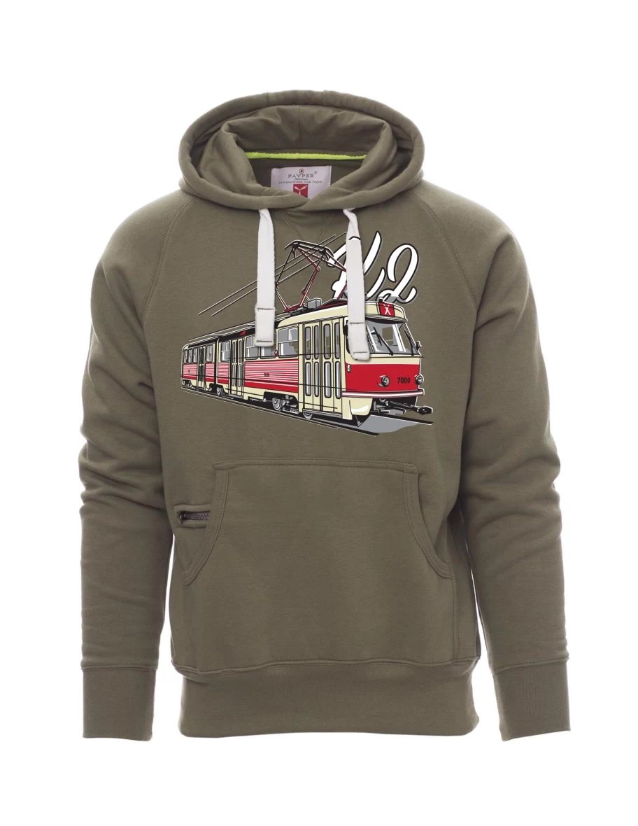Khaki Sweatshirt für Männer Straßenbahn K2