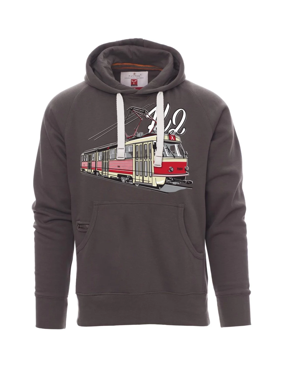 Graues Sweatshirt für Männer Straßenbahn K2