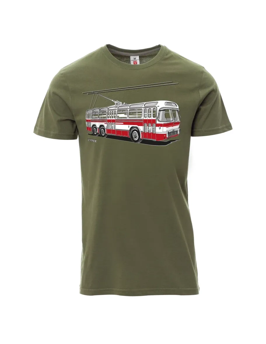 Khaki T-Shirt für Männer Wagen  T401