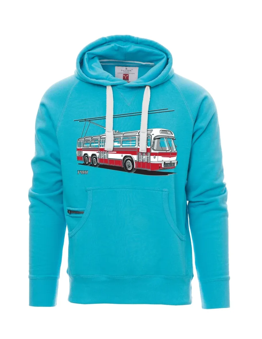 Hellblaues Sweatshirt für Männer Wagen  T401