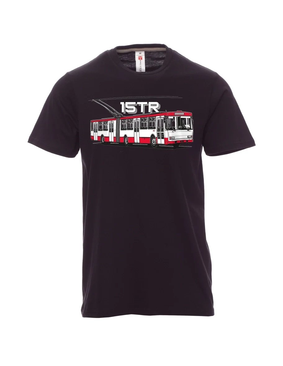 Schwarzes T-Shirt für Männer Oberleitungsbus 15TR