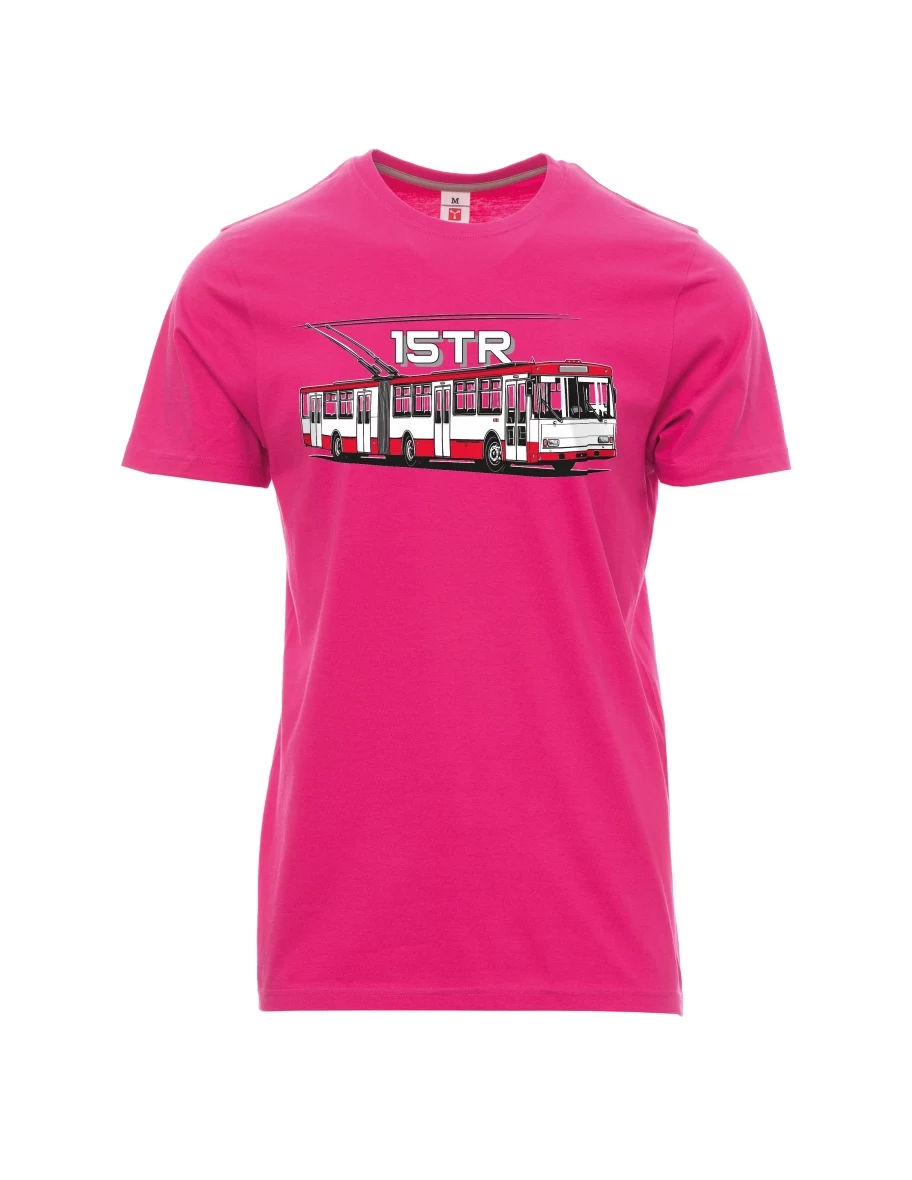 Rosa T-Shirt für Männer Oberleitungsbus 15TR