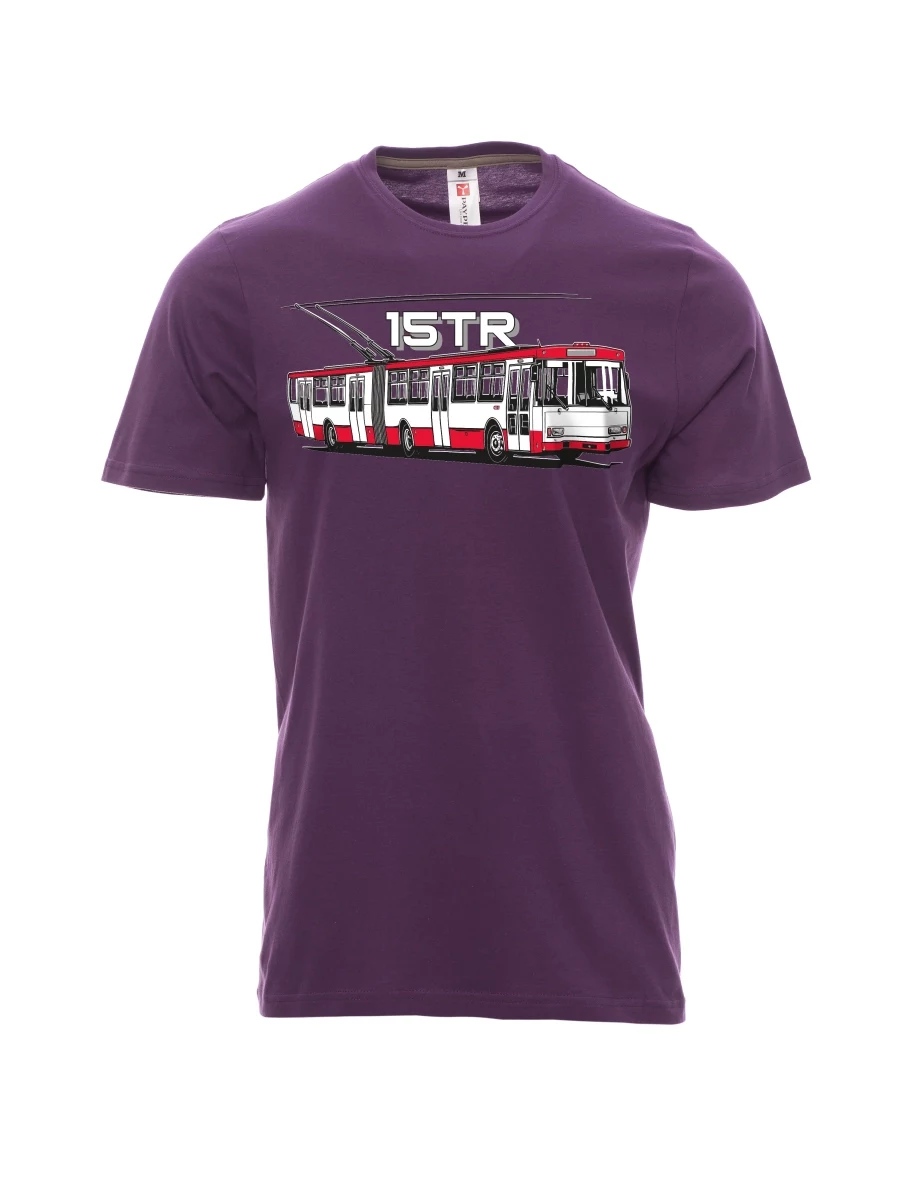 Violett T-Shirt für Männer Oberleitungsbus 15TR