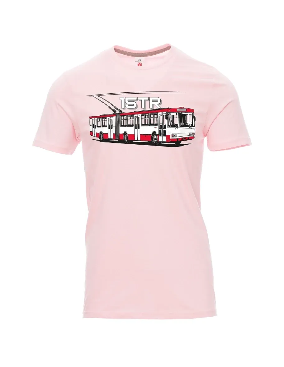 Hell-Pink T-Shirt für Männer Oberleitungsbus 15TR
