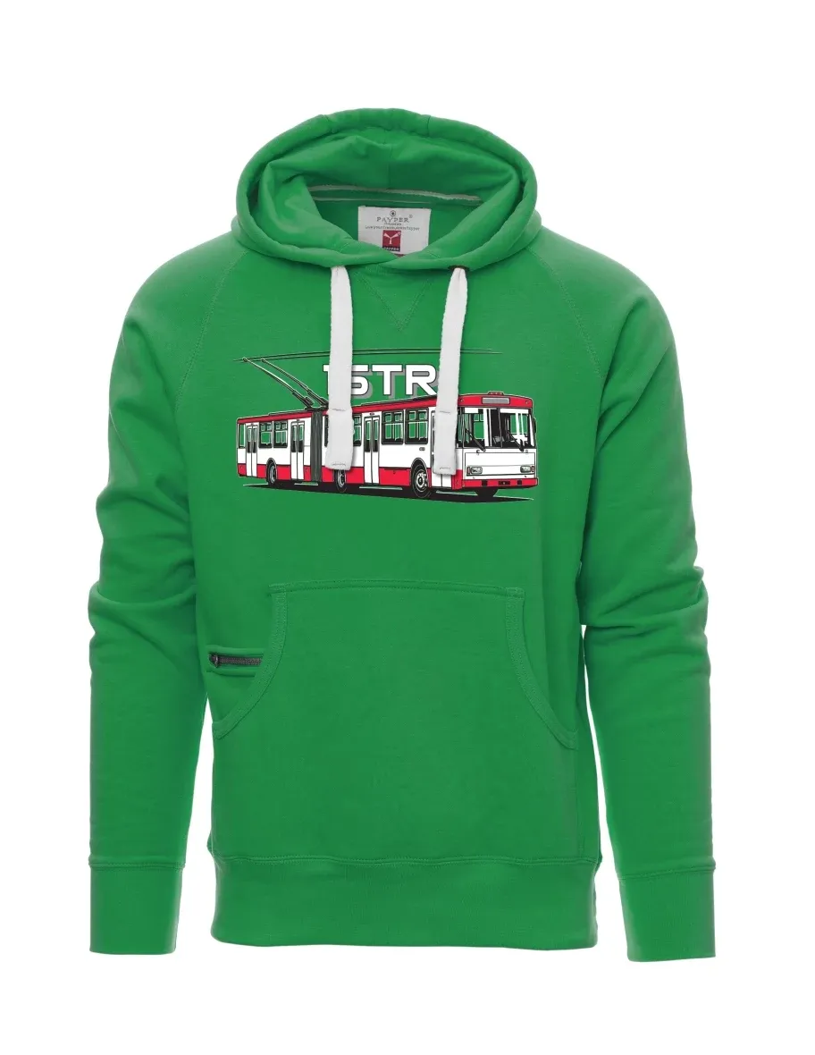 Grünes Sweatshirt für Männer Oberleitungsbus 15TR