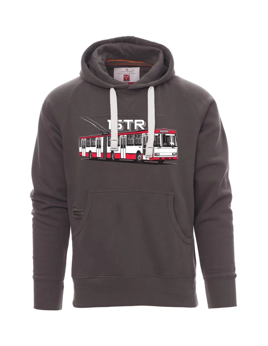 Graues Sweatshirt für Männer Oberleitungsbus 15TR
