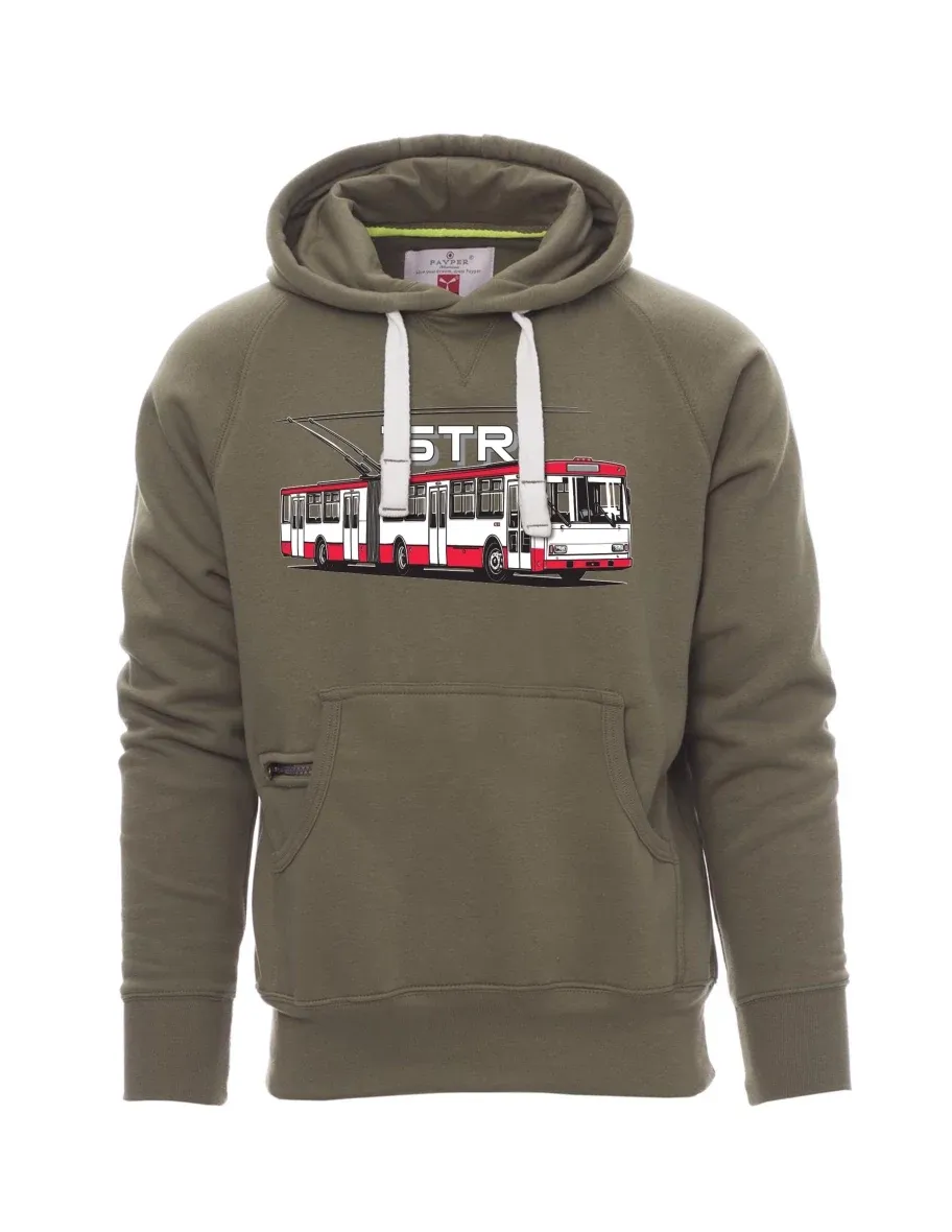 Khaki Sweatshirt für Männer Oberleitungsbus 15TR