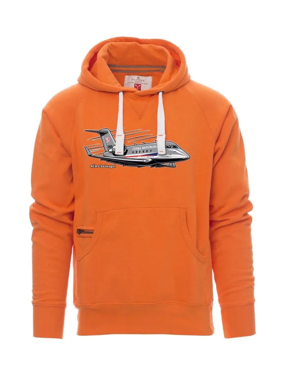 Orange Sweatshirt für Männer Flugzeug AČR Challenger