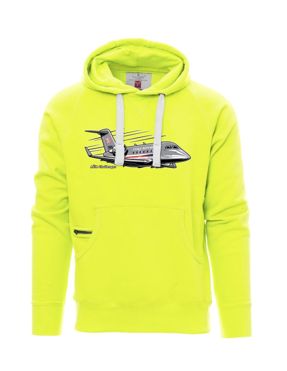 Fluoreszierendes Sweatshirt für Männer Flugzeug AČR Challenger