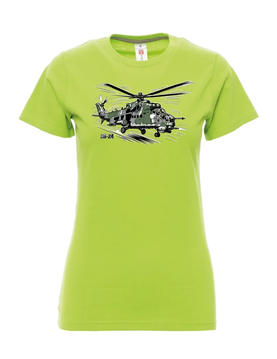 Limone T-Shirt für Damen Hubschrauber Mi-24