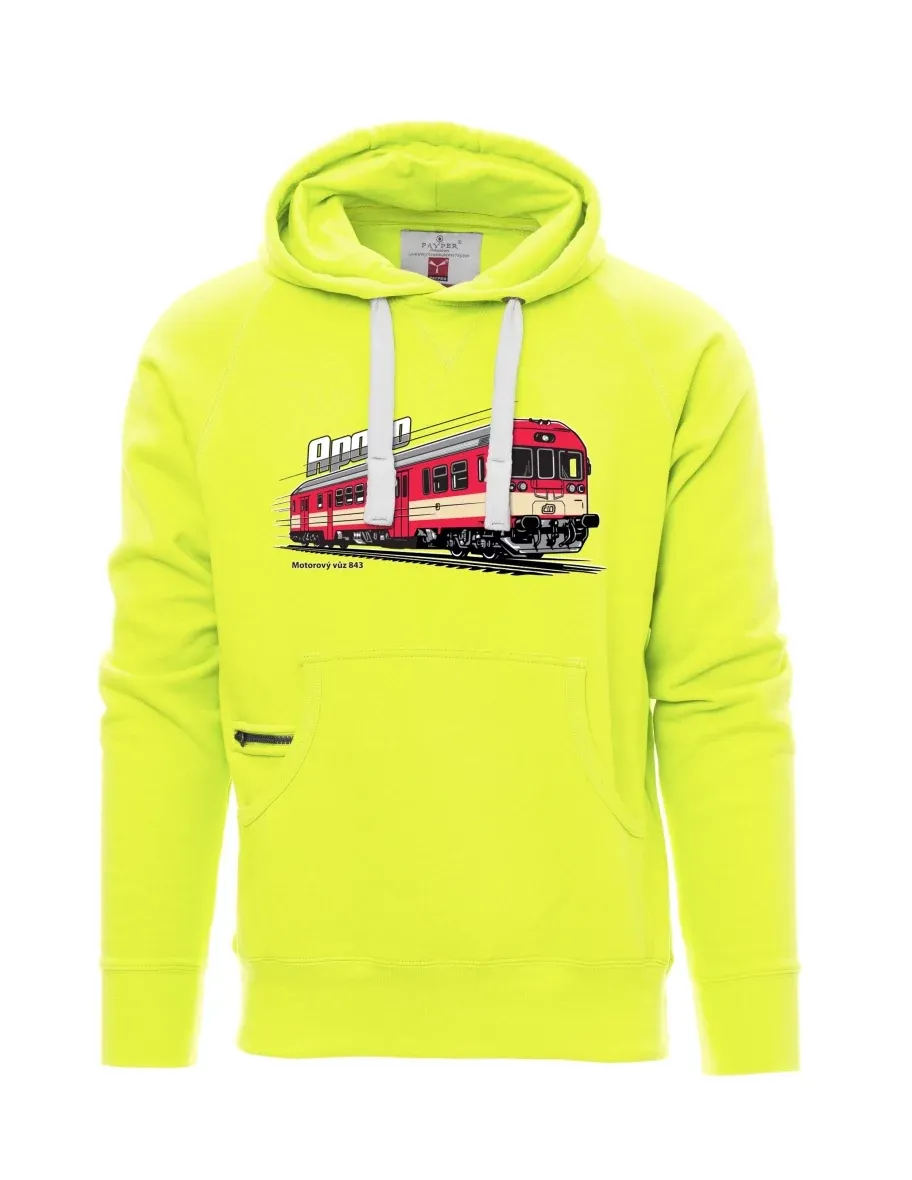 Fluoreszierendes Sweatshirt für Männer Triebwagen 843 „Apollo“