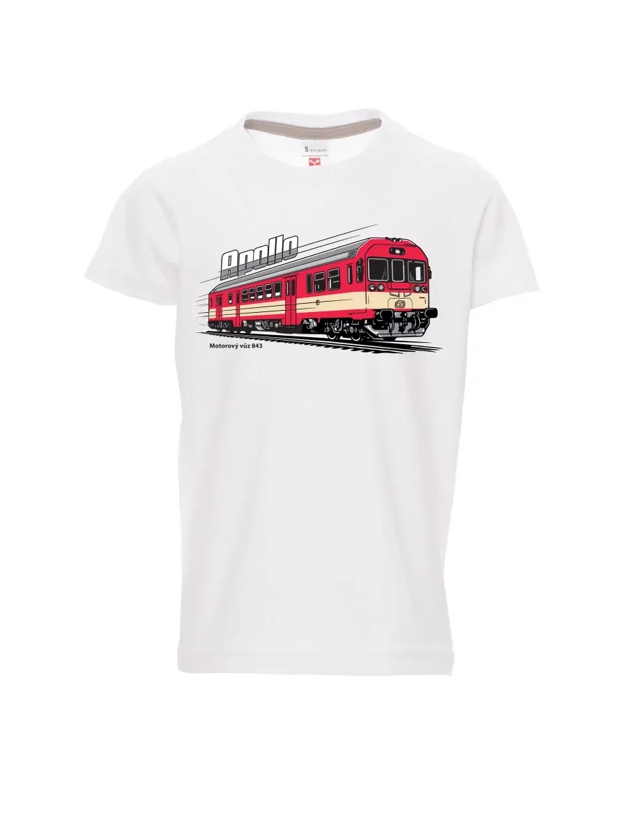 Weißes Kinder T-Shirt Triebwagen 843 „Apollo“