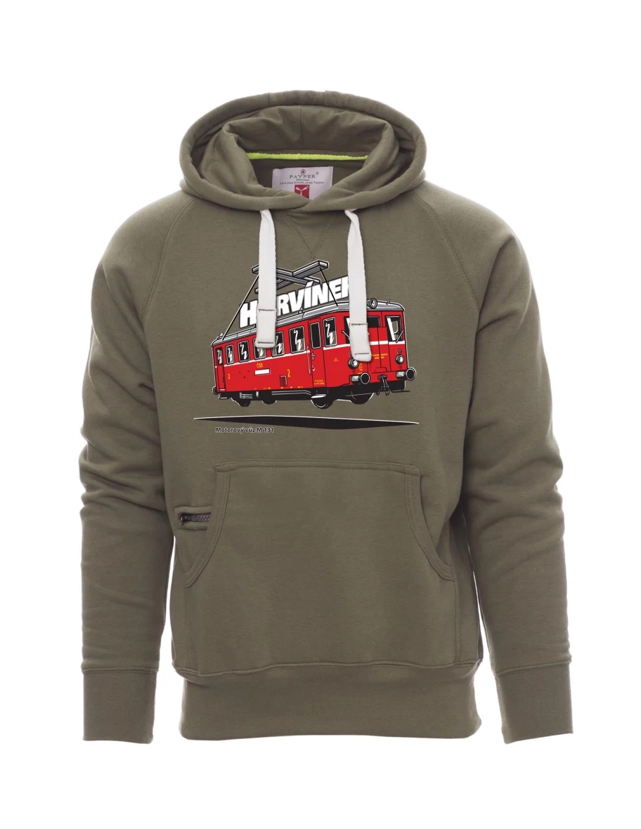 Khaki Sweatshirt für Männer Triebwagen M 131 „Hurvínek“