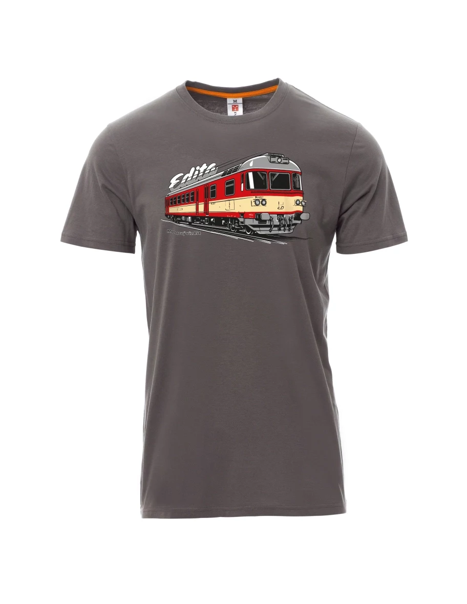Graues T-Shirt für Männer Triebwagen 854