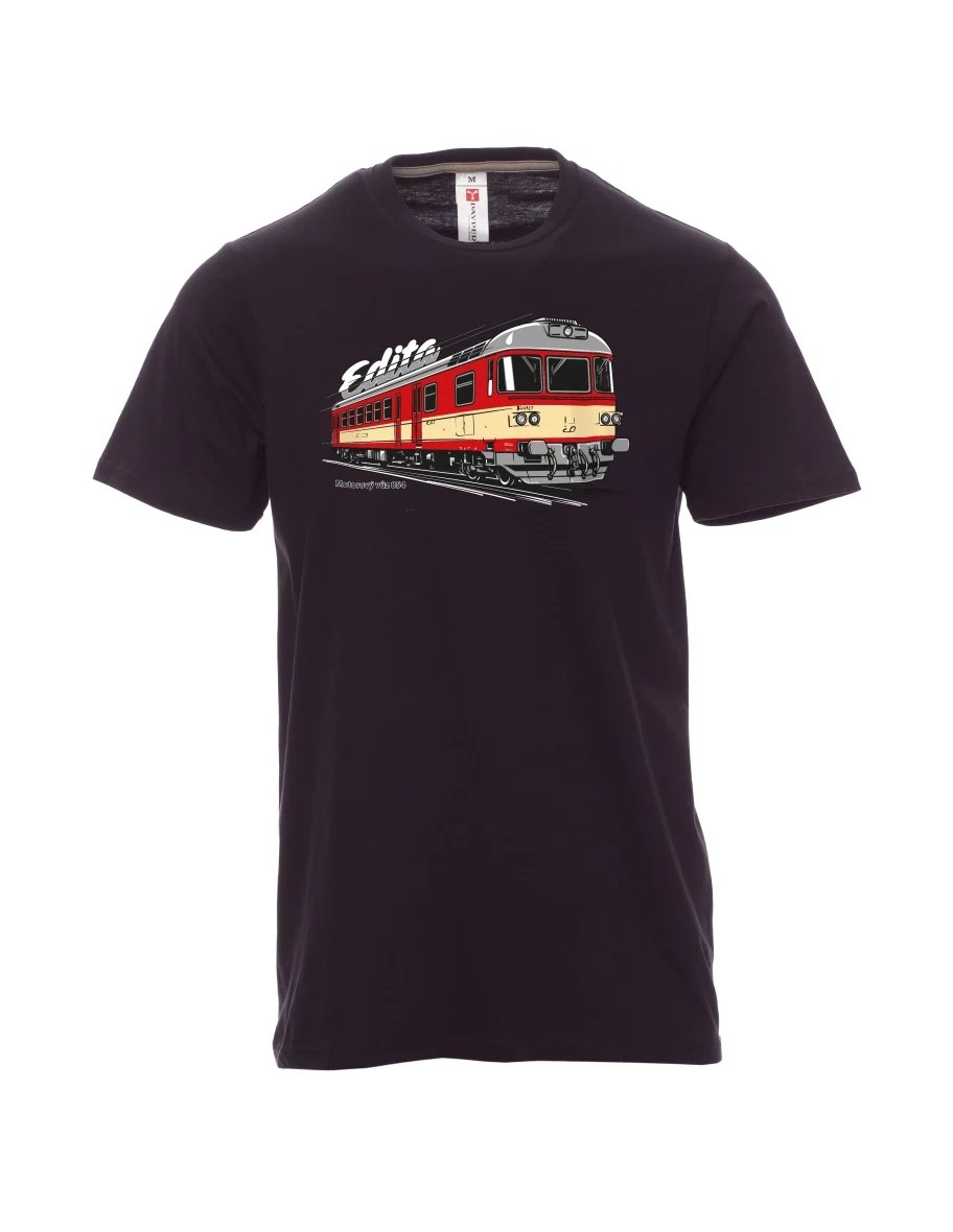 Schwarzes T-Shirt für Männer Triebwagen 854