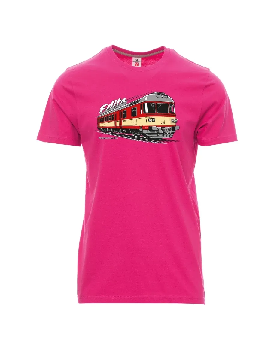 Rosa T-Shirt für Männer Triebwagen 854