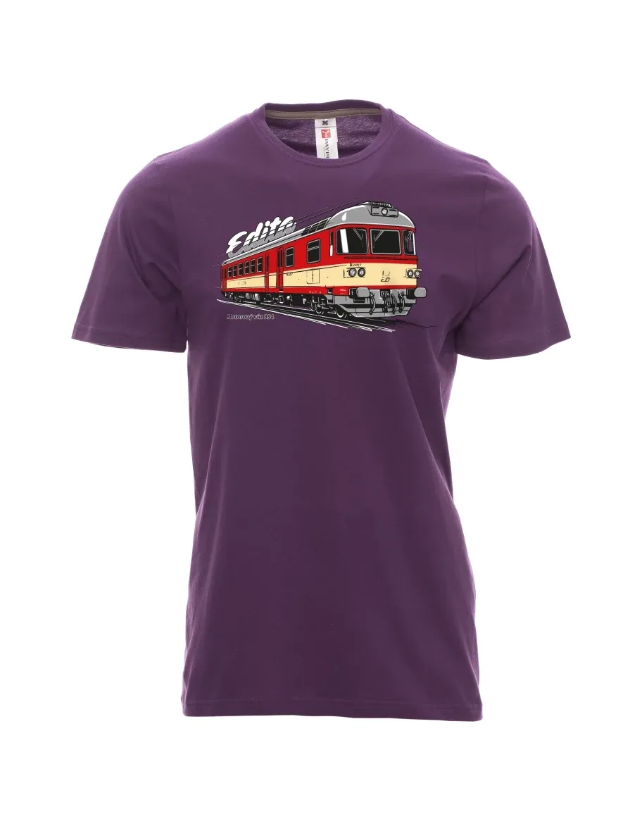 Violett T-Shirt für Männer Triebwagen 854