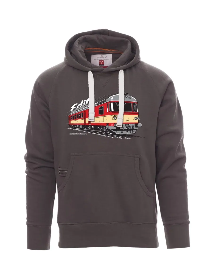 Graues Sweatshirt für Männer Triebwagen 854