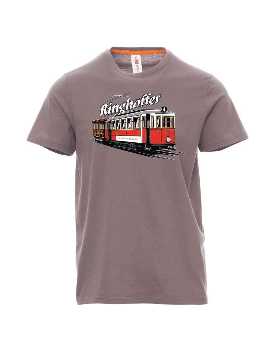 Stahlgrau T-Shirt für Männer Straßenbahn Ringhoffer