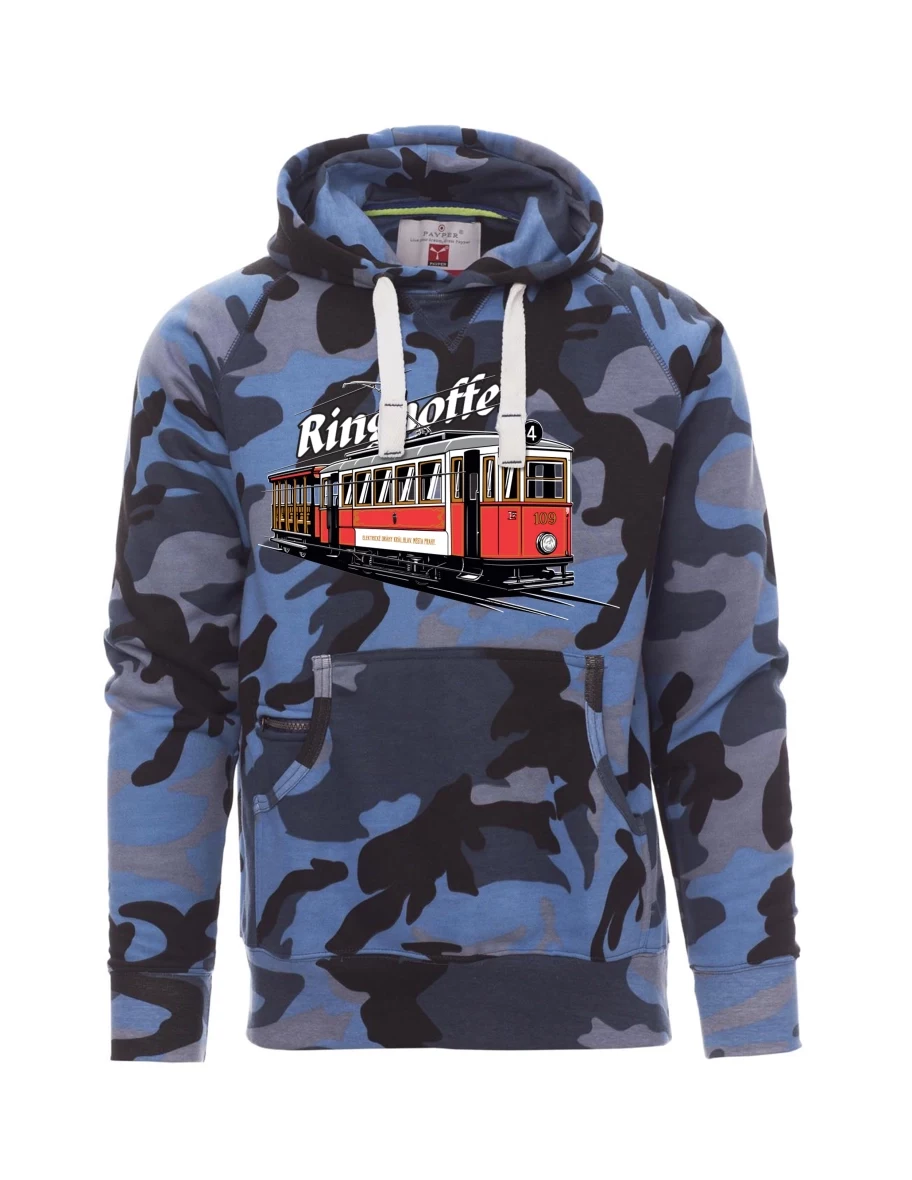 Tarnung blaues Sweatshirt für Männer Straßenbahn Ringhoffer