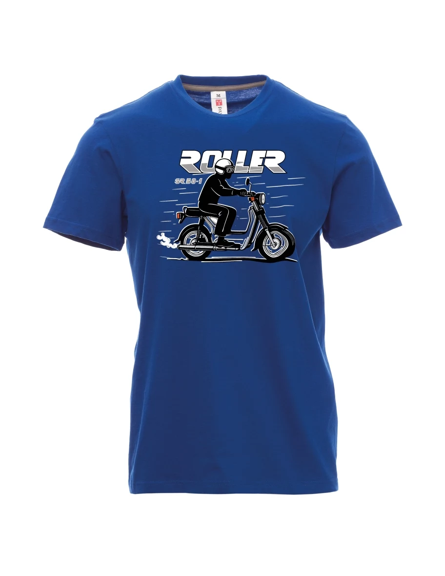 Blaues T-Shirt für Männer Motorroller SR 50/1 Roller