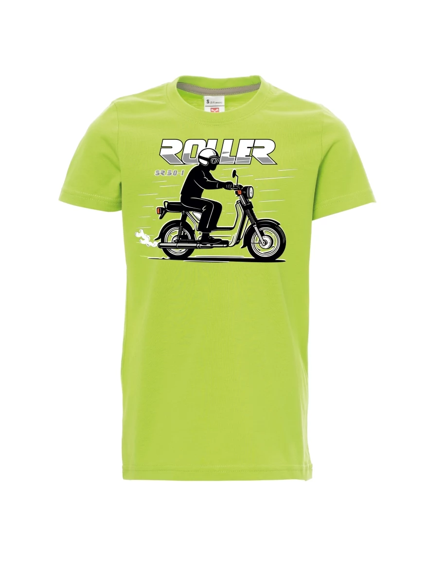 Hellgrünes Kinder T-Shirt Motorroller SR 50/1 Roller