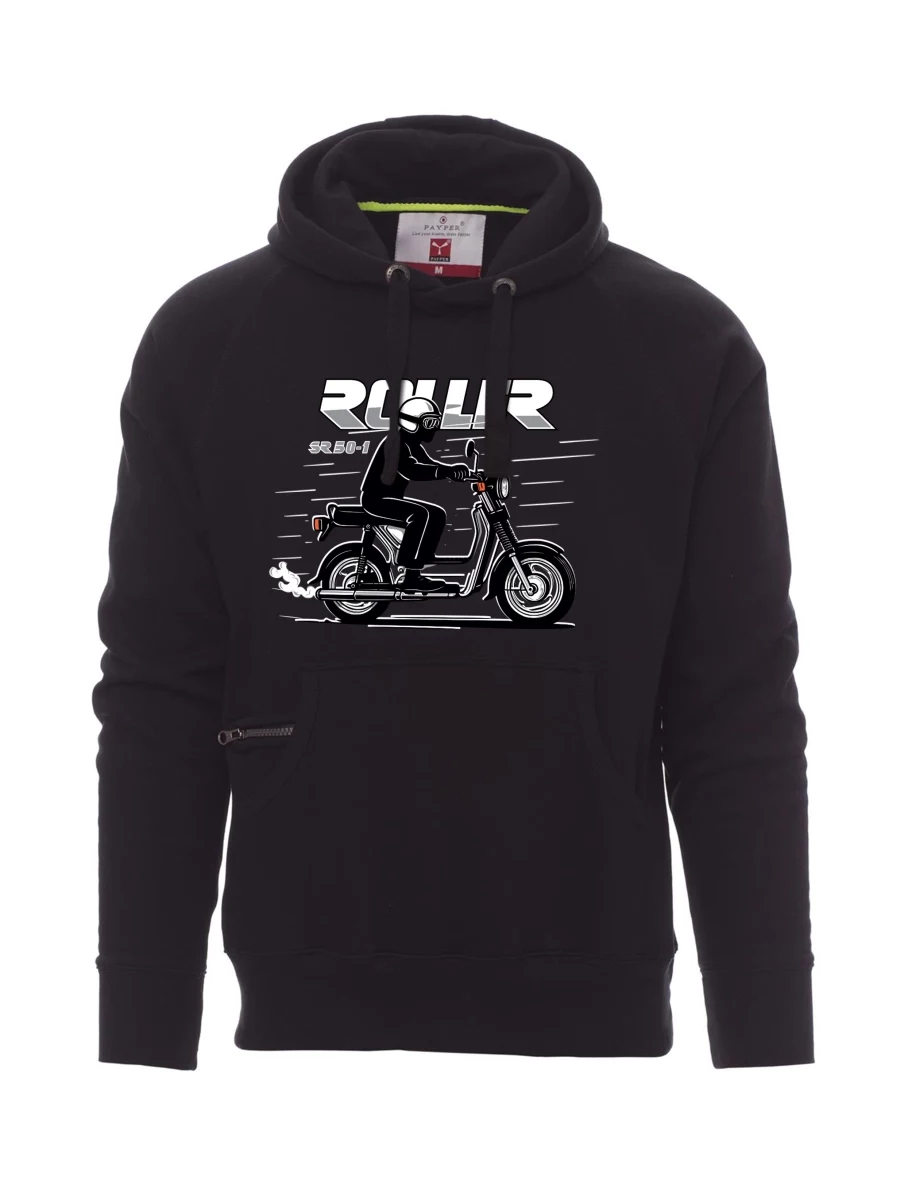 Schwarzes Sweatshirt für Männer Motorroller SR 50/1 Roller