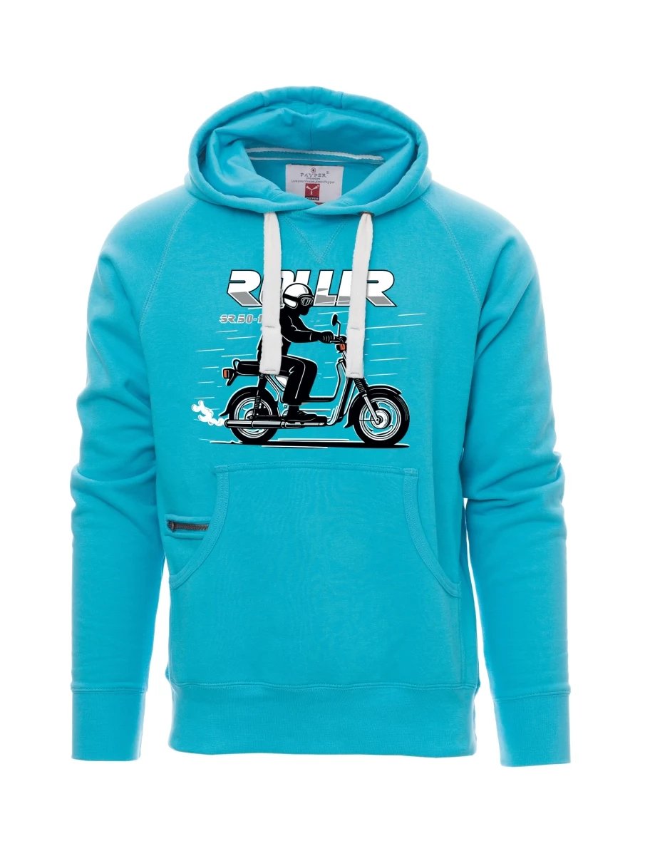 Hellblaues Sweatshirt für Männer Motorroller SR 50/1 Roller