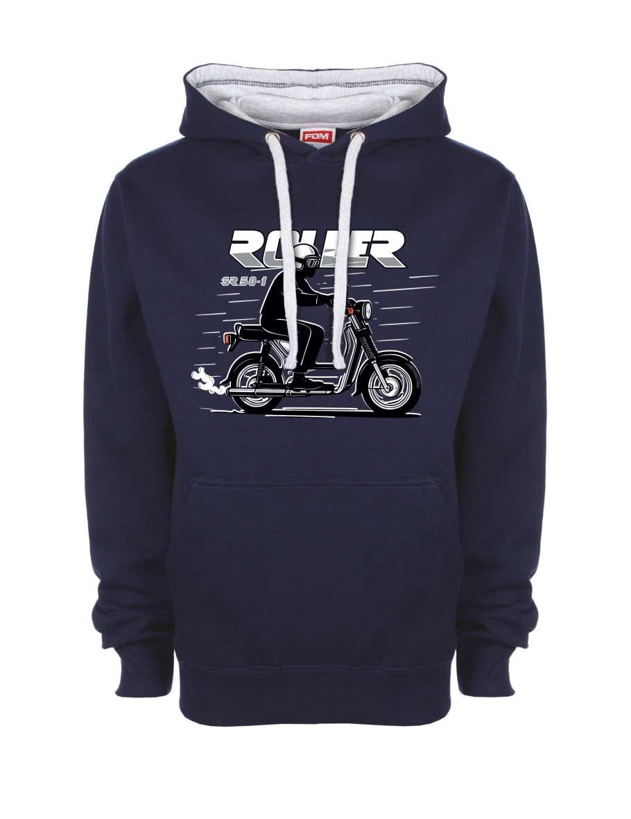 Grau-marines Sweatshirt Motorroller SR 50/1 Roller