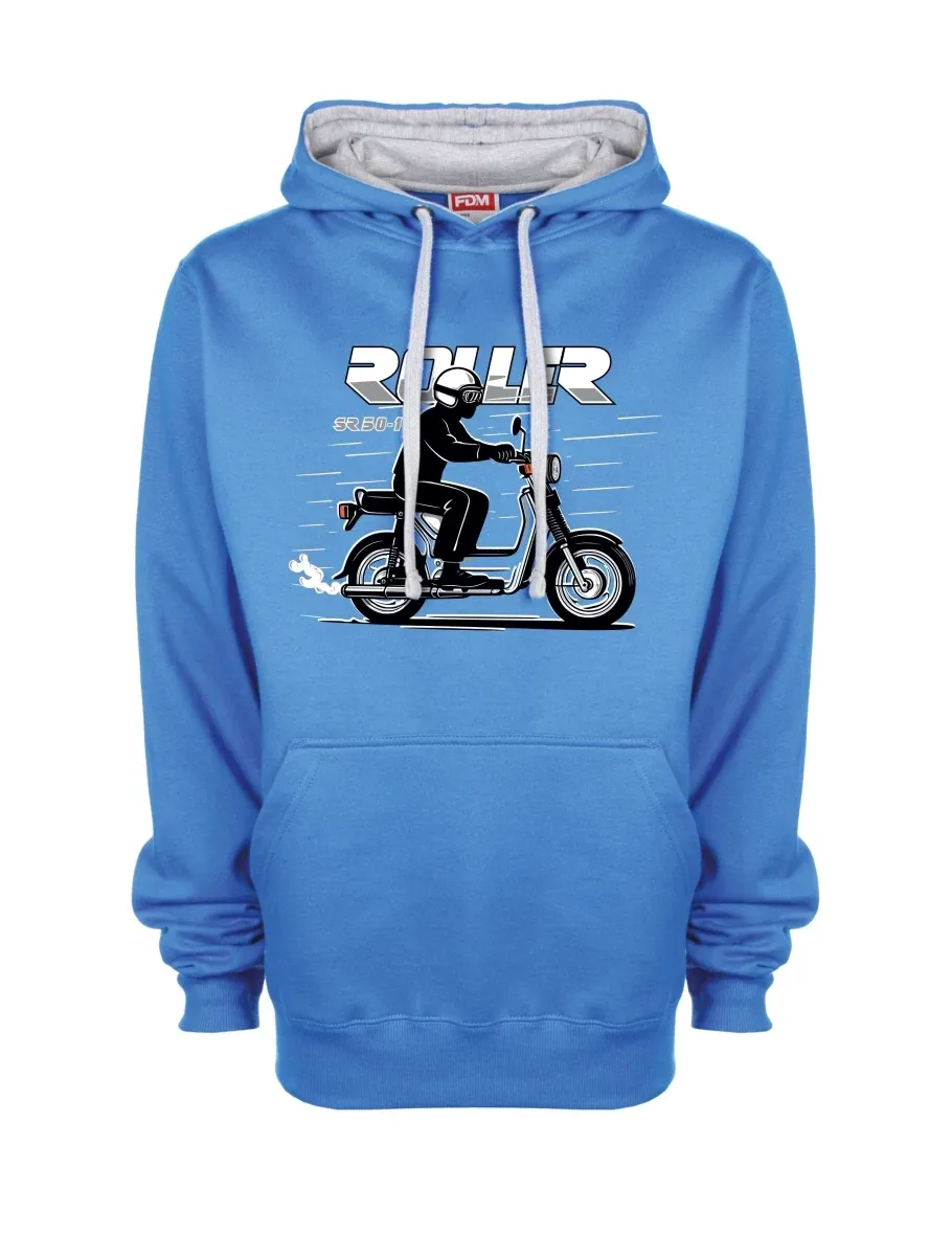 Grau-blaues Sweatshirt Motorroller SR 50/1 Roller