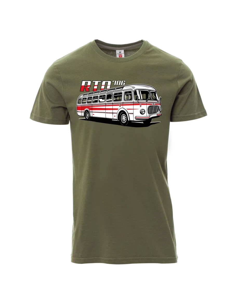 Khaki T-Shirt für Männer Autobus RTO 706