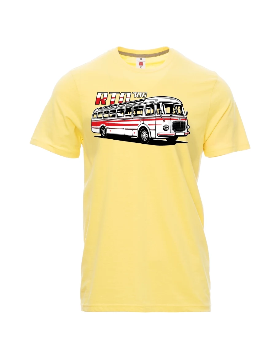 Hellgelb T-Shirt für Männer Autobus RTO 706