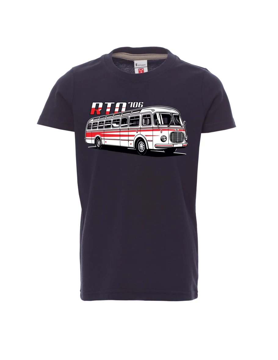 Navy Kinder T-Shirt Autobus RTO 706