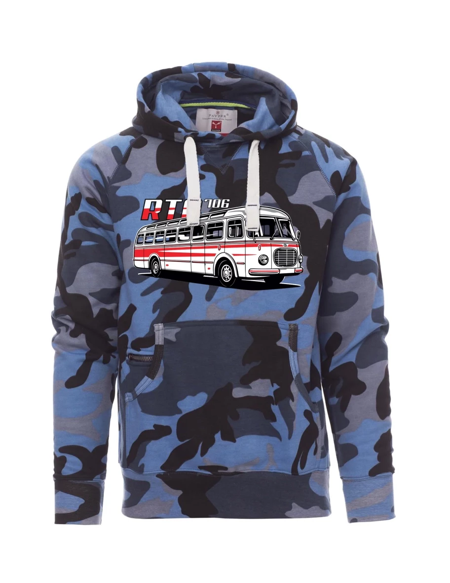Tarnung blaues Sweatshirt für Männer Autobus RTO 706