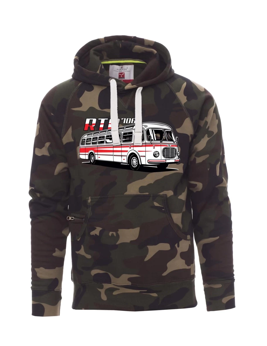 Tarnung Sweatshirt für Männer Autobus RTO 706
