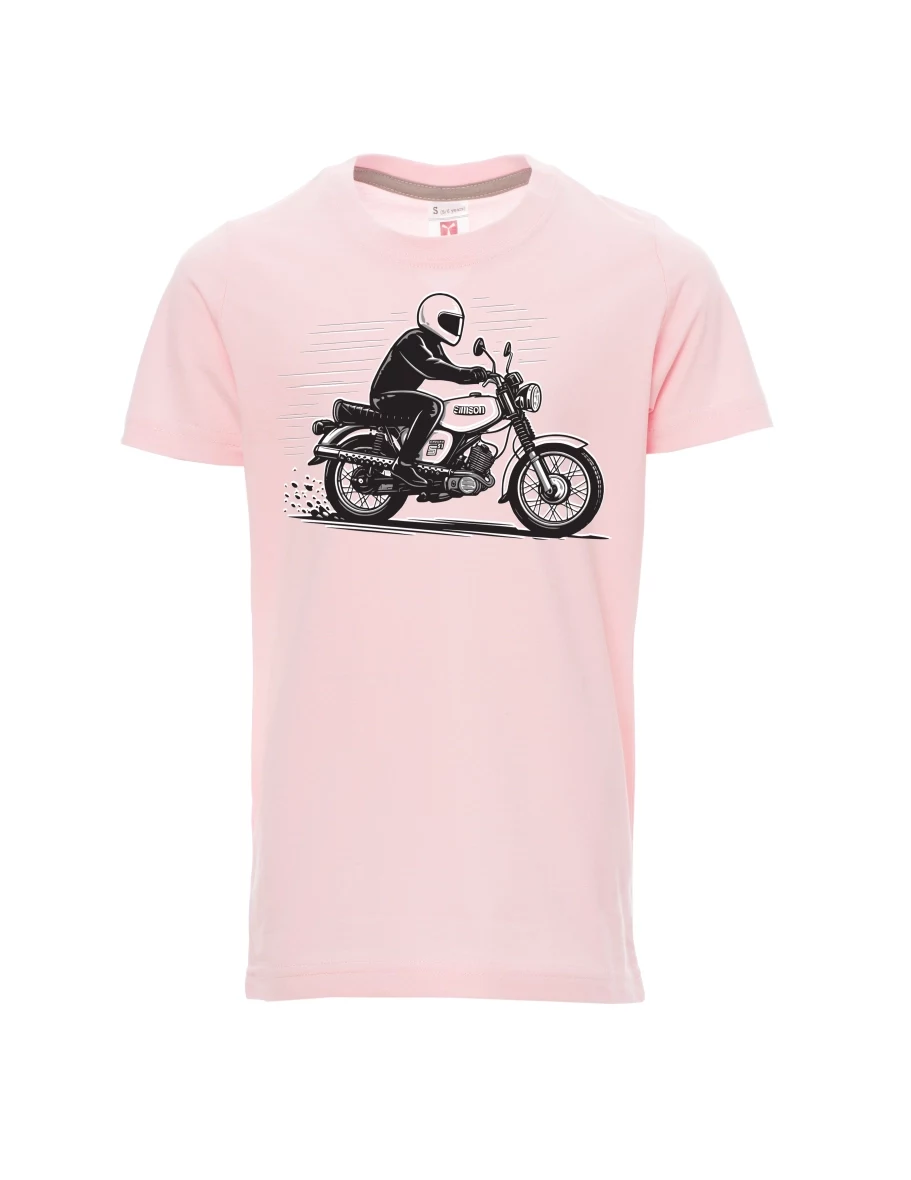 Hell-Pink Kinder T-Shirt Motorrad Enduro S51