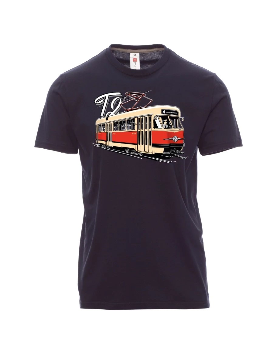 Marine T-Shirt für Männer Straßenbahn T2