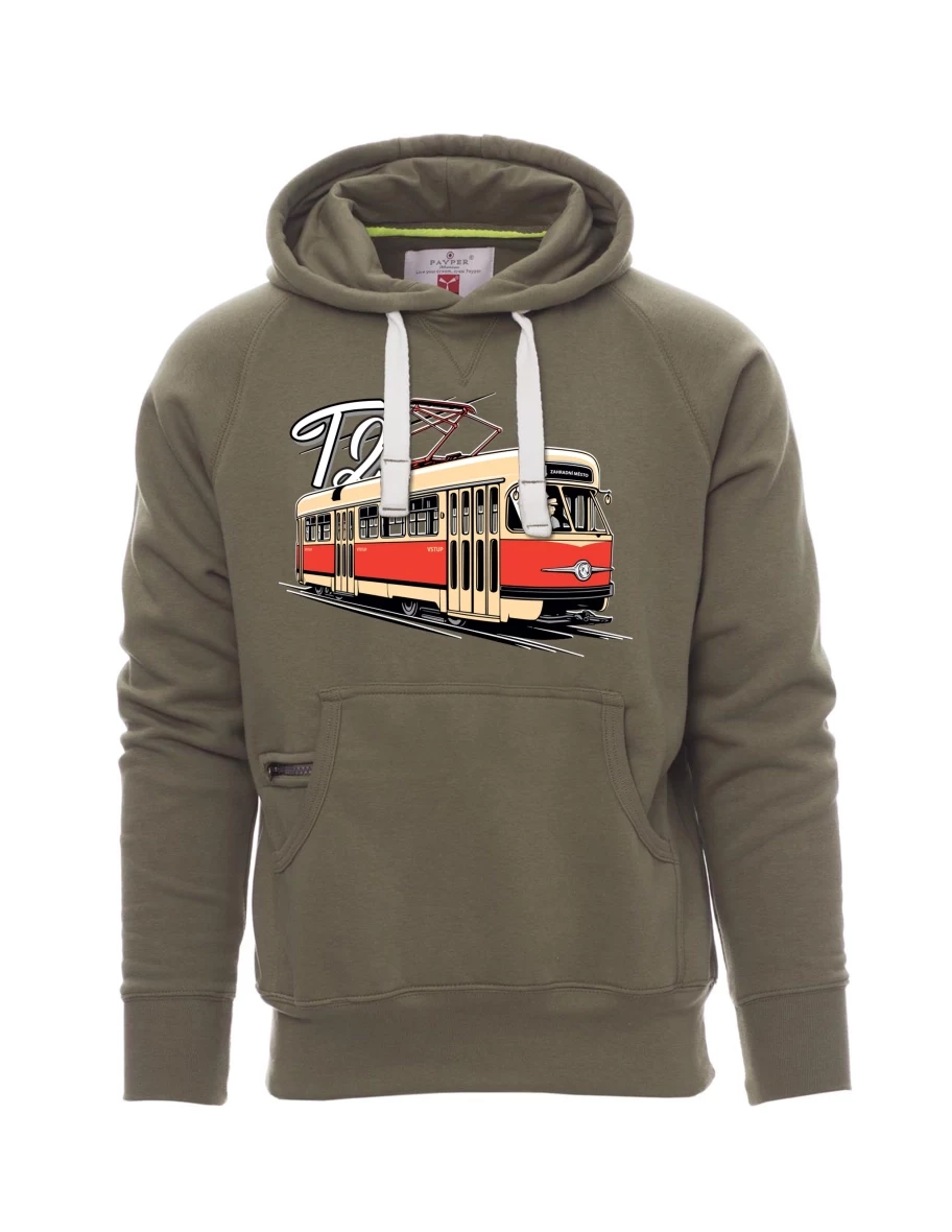 Khaki Sweatshirt für Männer Straßenbahn T2