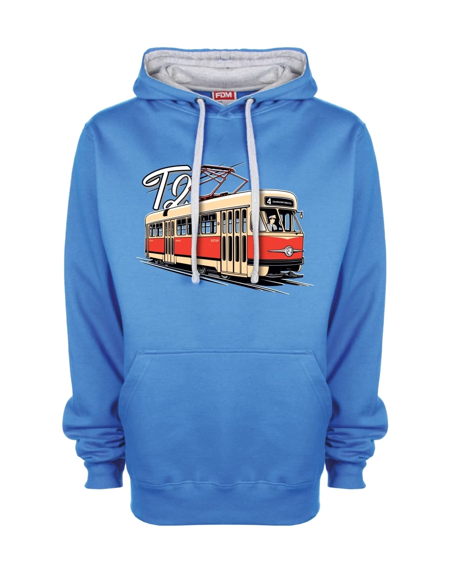 Grau-blaues Sweatshirt Straßenbahn T2