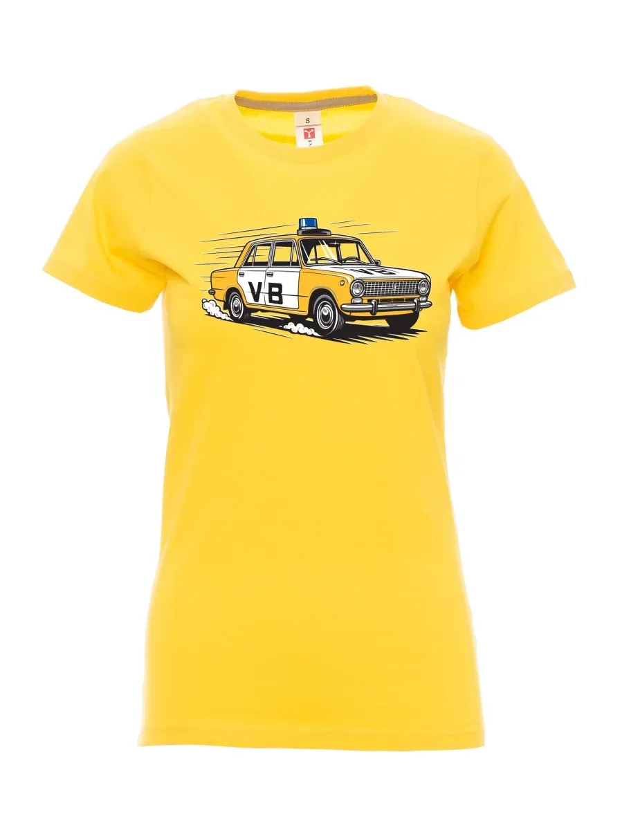 Gelbes T-Shirt für Damen Automobil VAZ 2101 VB