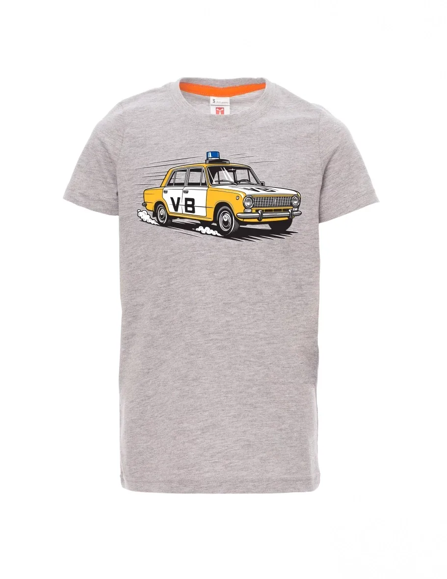 Grau melange Kinder T-Shirt Automobil VAZ 2101 VB