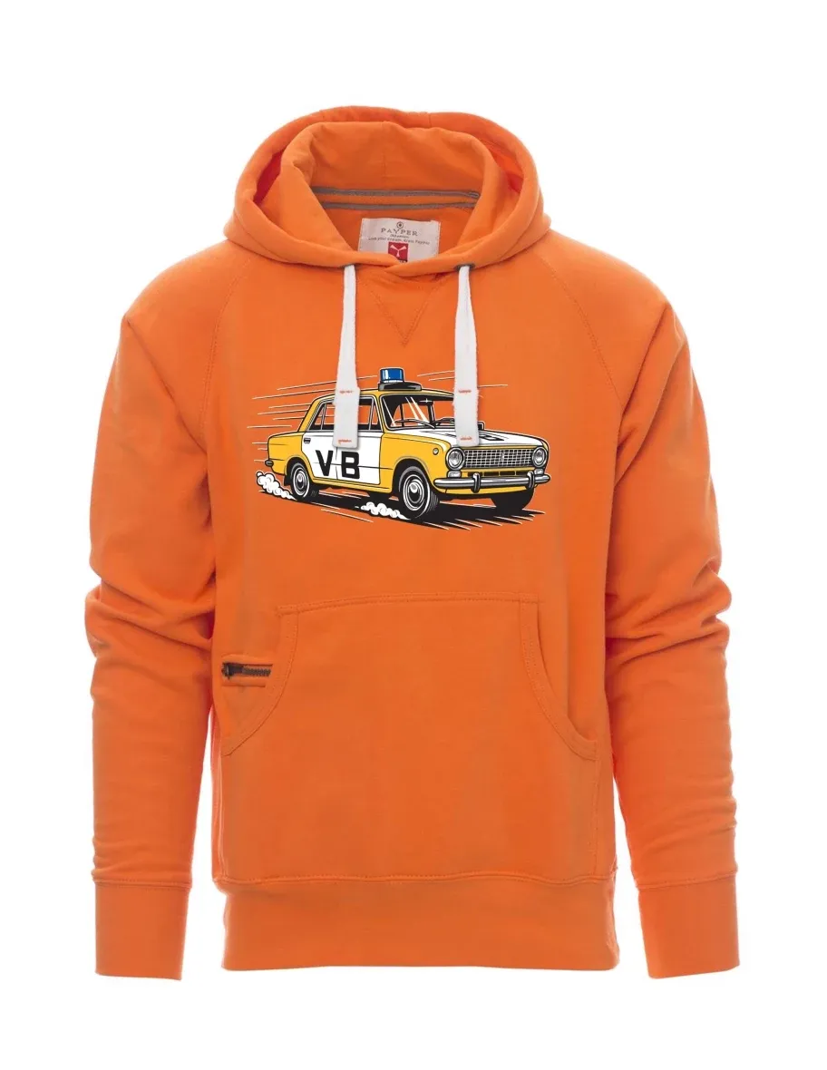 Orange Sweatshirt für Männer Automobil VAZ 2101 VB
