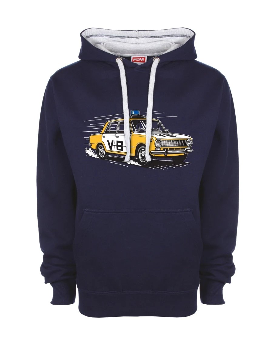 Grau-marines Sweatshirt Automobil VAZ 2101 VB