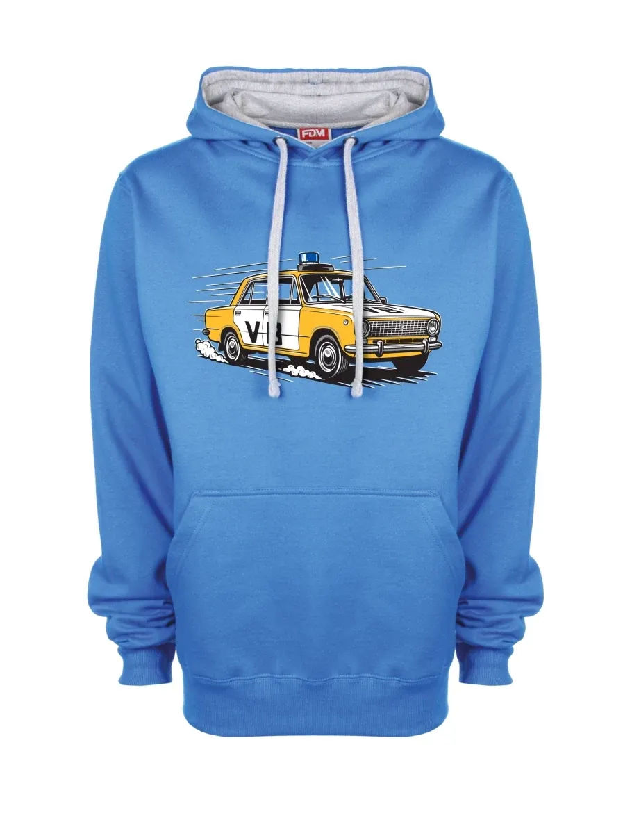 Grau-blaues Sweatshirt Automobil VAZ 2101 VB