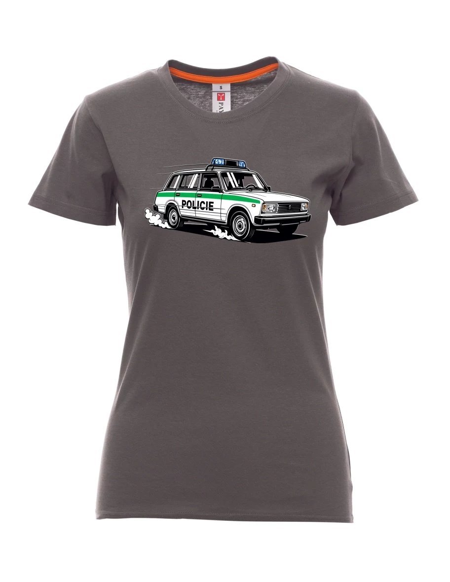Rauch T-Shirt für Damen Automobil VAZ 2104 POLIZEI