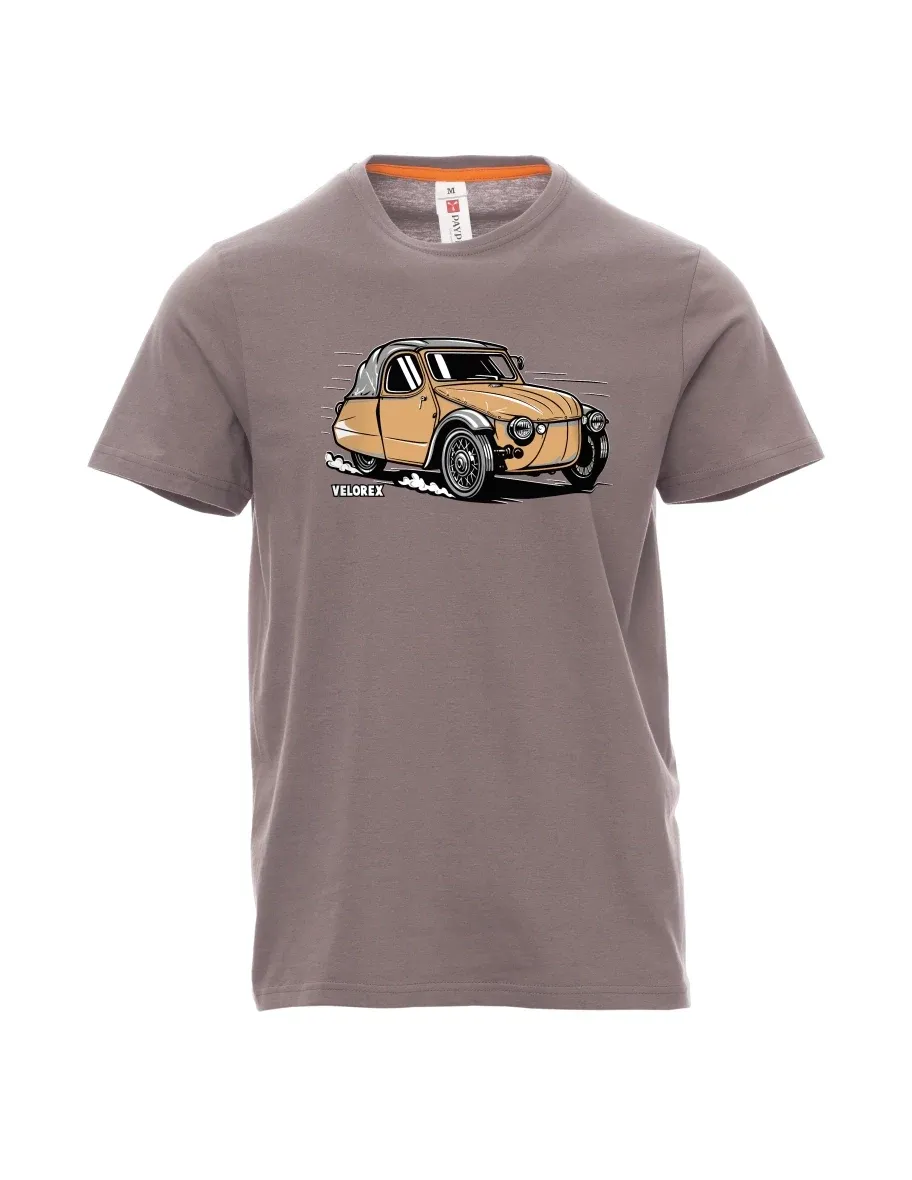 Stahlgrau T-Shirt für Männer Automobil Velorex