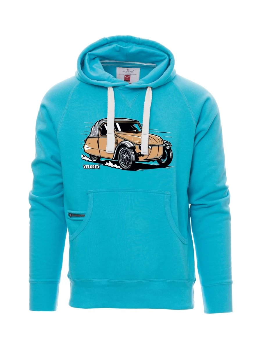 Hellblaues Sweatshirt für Männer Automobil Velorex