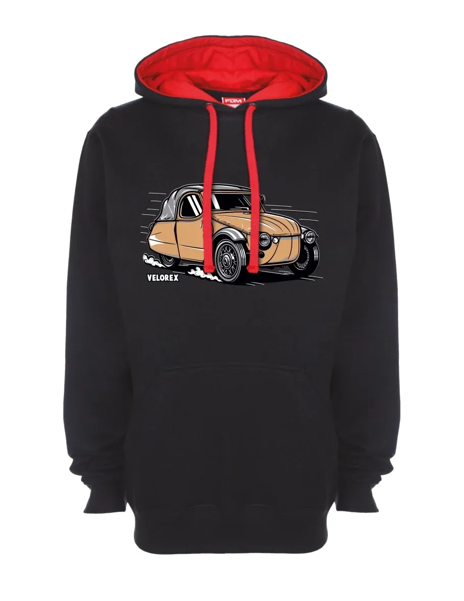 Rot-schwarzes Sweatshirt Automobil Velorex