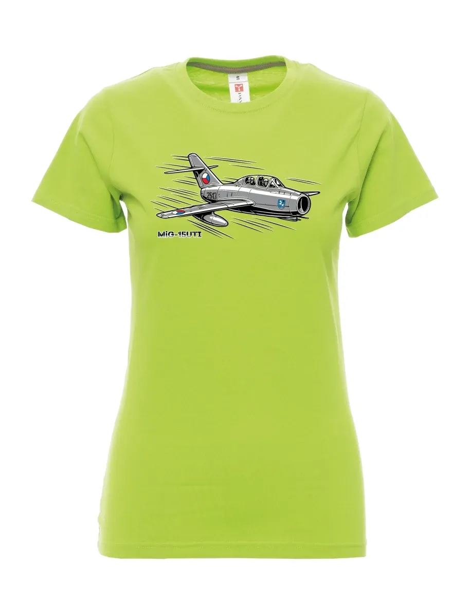 Limone T-Shirt für Damen Flugzeug MiG-15UTI